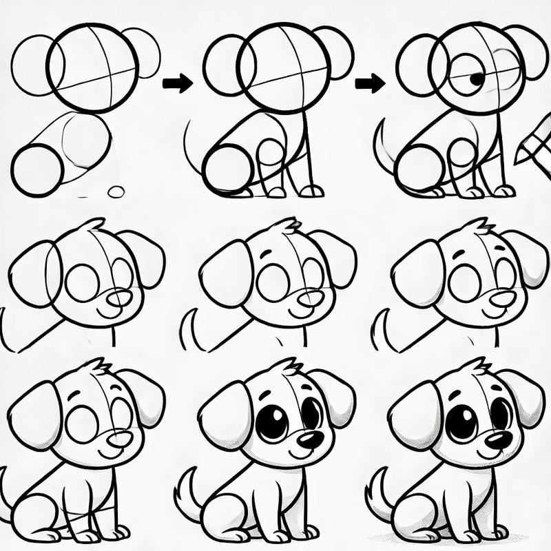 Rysowanie psa dla dzieci